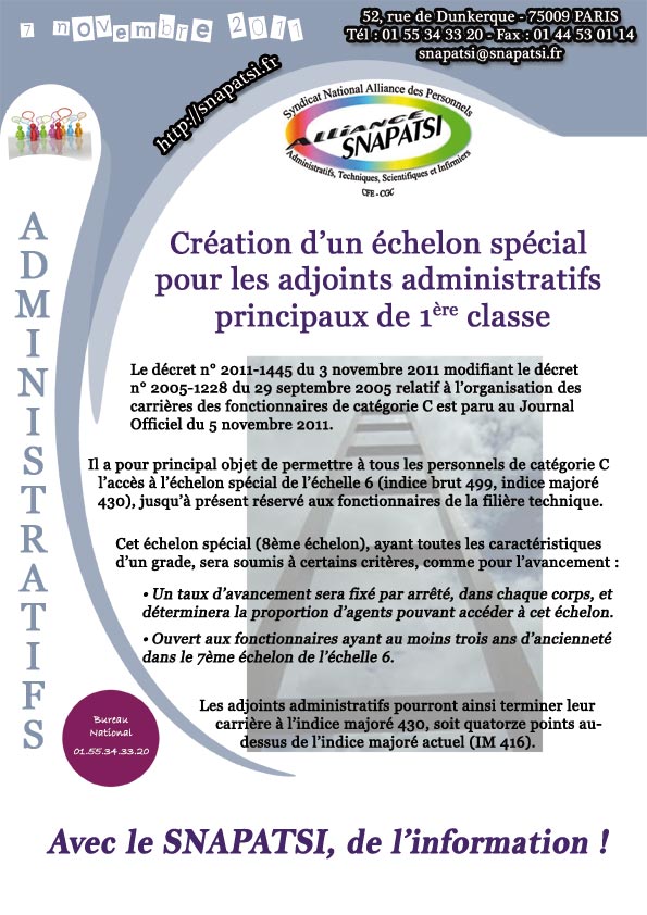 Visualiser le Echelon spécial AAP1 Visualiser le tract Echelon spécial AAP1