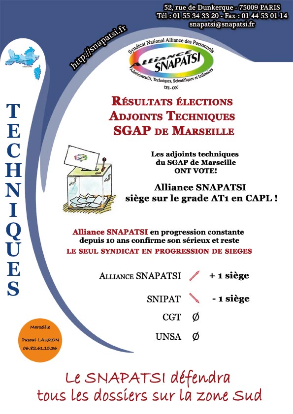 Tract résultats élections pro Tract résultats élections pro